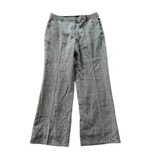 Brooks Brothers Women’s Dresss Pants Wide Leg Plaid Wool Size 14